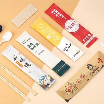 賽卓一次性筷子四件套飯店專用高檔外賣快餐衛生筷套裝四合一餐具