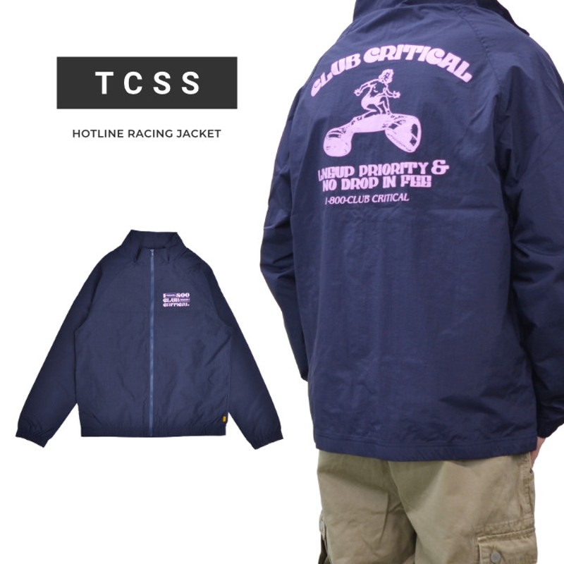 TCSS ティーシーエスエス ジャケット HOTLINE RACING JACKET ナイロンジャケット レーシングジャケット メンズ アウター  ブルゾン M-XL ネイビー JK2223 【送料無料】（Mサイズ×INKWELL） | LINEブランドカタログ