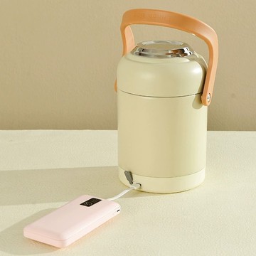 304保溫飯盒插電usb充電飯盒車載飯盒充電寶加熱飯桶恒溫保溫提鍋 b7171