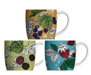水果佛羅倫緹之野莓系列骨瓷杯 杯子 York小胖杯