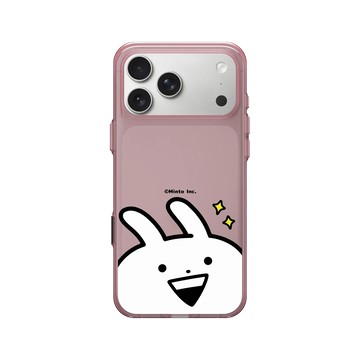 iPhone 17 Pro Max Clear (相機按鈕) 晶醺玫 - Usagyuuun 小突兔 - 炙熱的眼神