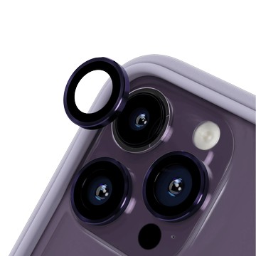 iPhone 14 Pro Max 9H 鏡頭玻璃保護貼 紫