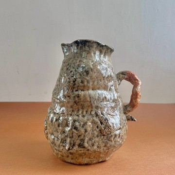 小樹 志野水壺