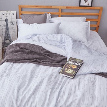 戀家小舖 台灣製薄被套 雙人被套 被單 城市印象 100%天絲 雙人薄被套 60支天絲