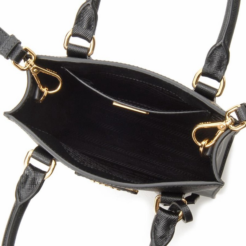 PRADA プラダ ハンドバッグ レディース ブラック 1BA358 NZV