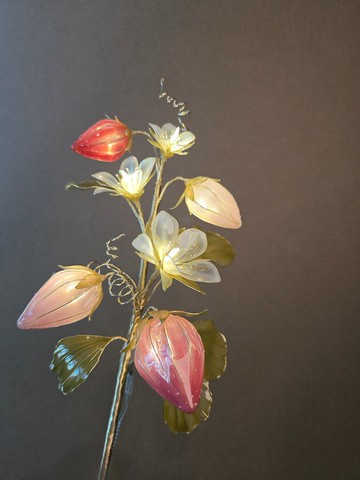 【誕生花燈】12月・草莓。小夜燈。生日禮物