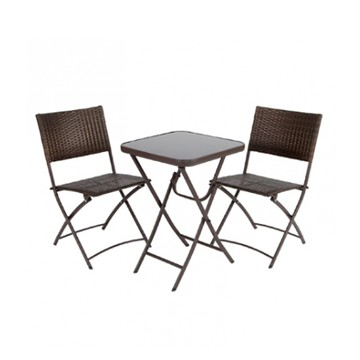 特力屋 米羅一桌二椅組 方桌 戶外家具