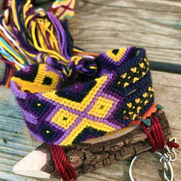 飾品寬版男女民族風尼泊爾手尼泊爾手工編織手繩護腕彩色棉線獨