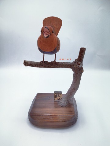 知更鳥【木雕鳥】