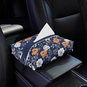 Elegant Design🎐 清新花朵ins车载纸巾盒汽车创意椅背纸巾包车内扶手箱多功能纸抽 车载纸巾盒