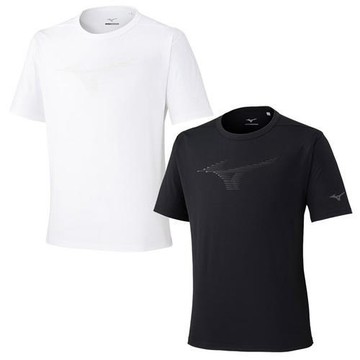 Mizuno 美津濃 防曬短袖上衣 男裝 排汗 白/黑 32MAD02601/32MAD02609