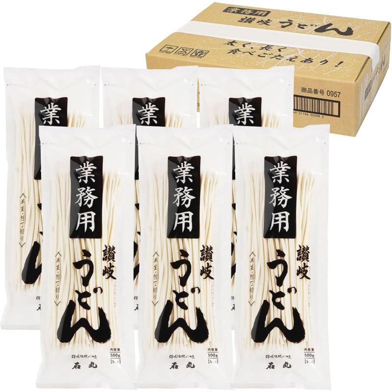 石丸製麺 業務用半生讃岐うどん包丁切り 500g×6袋