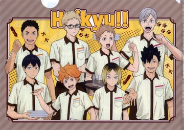 集合A4 COCOS原創透明文件夾COCOS×劇場版排球少年！垃圾場的決戰來吧！最棒的款待！第3彈對象菜單注文特典