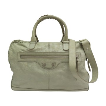 Balenciaga 巴黎世家 綠色 羊皮 Mini Folder 公事包 肩背包 310939 【二手名牌BRAND OFF】