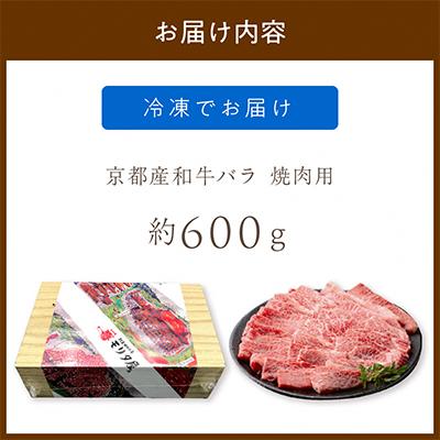 ふるさと納税 京丹後市 京都産和牛バラ　焼肉用　約600g