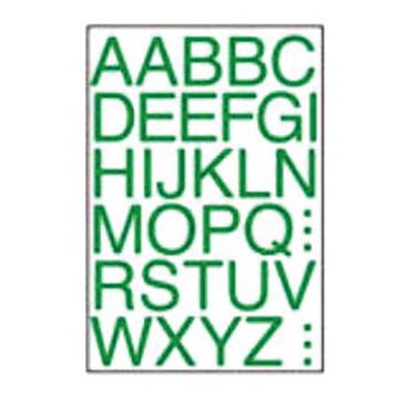 華麗牌彩色英文標籤/WL-2062G/綠/15x14mmm/64張/包