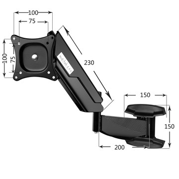 工廠直銷 特惠/免運 開立發票 電視支架 顯示器支架 掛架 支爾成液晶電視掛架顯示器電腦支架通用壁掛氣壓升降伸縮萬向旋轉