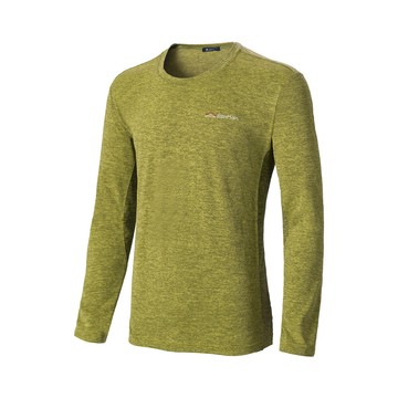 easymain 衣力美 男 排汗長袖t恤秋黃te20077/長袖/防曬機能上衣/快乾休閒服/運