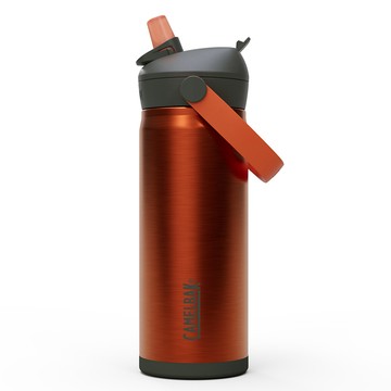 【墾趣】CAMELBAK 450ml Flip Straw咬嘴吸管不鏽鋼保溫瓶(保冰) 探險羅盤