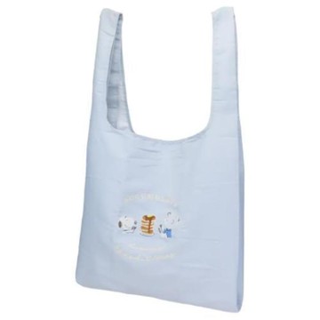 小禮堂 Snoopy 史努比 環保摺疊購物袋 L (下午茶)