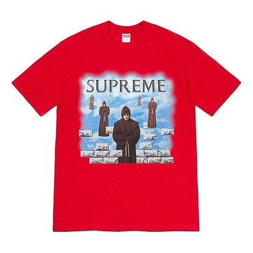 Supreme FW19 Week 1 Levitation Tee Printing Short Sleeve Unisex Red