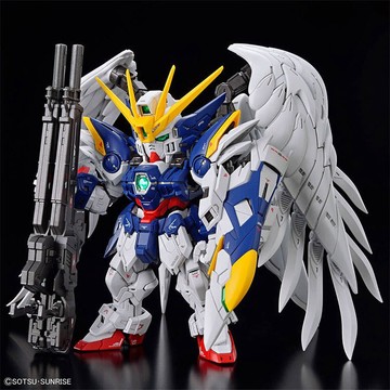 BANDAI萬代 MGSD 鋼彈W 飛翼鋼彈零式特裝型 天使鋼彈 組裝模型手辦擺件