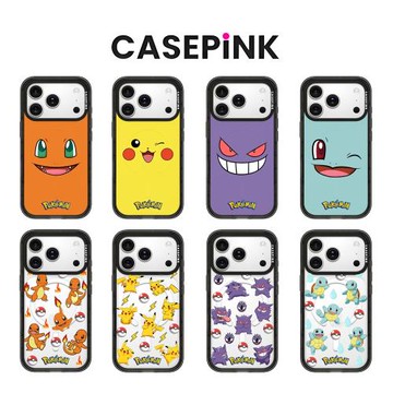 Magsafe磁吸CASEPiNK寶可夢神奇寶貝17Promax手機殼皮卡丘適用亞克力16Pro蘋果15防摔iPhone14耿鬼保護套Air
