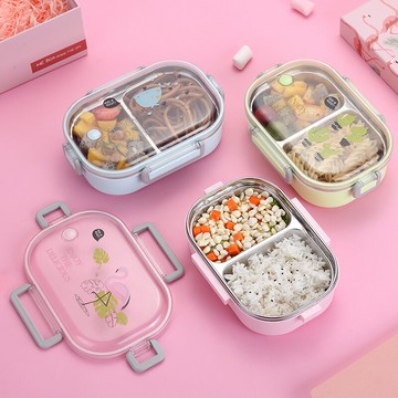 304不銹鋼保溫飯盒桶上班族小學生專用便攜餐盒大容量日式便當盒