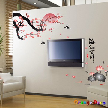 【橘果設計】海納百川 壁貼 牆貼 壁紙 DIY組合裝飾佈置