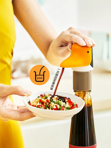 耗油按壓嘴通用醬油瓶創意卡通按壓嘴擠壓嘴真空泵頭調料瓶擠壓器