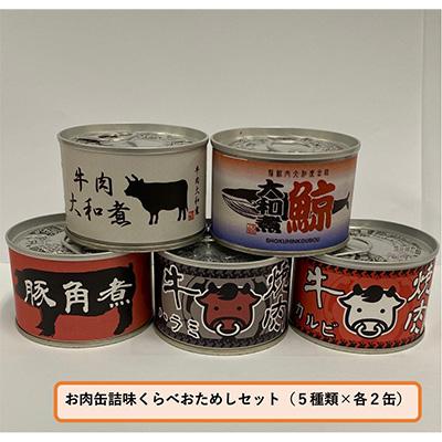 ふるさと納税 富田林市 お肉缶詰味くらべおためしセット(5種×各2缶)