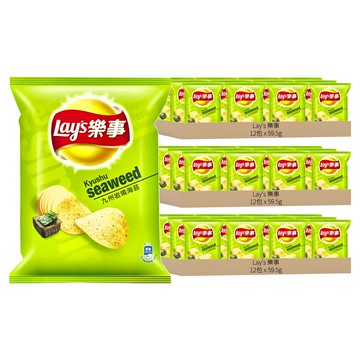Lay's 樂事 洋芋片 九州岩燒海苔  59.5g  36包
