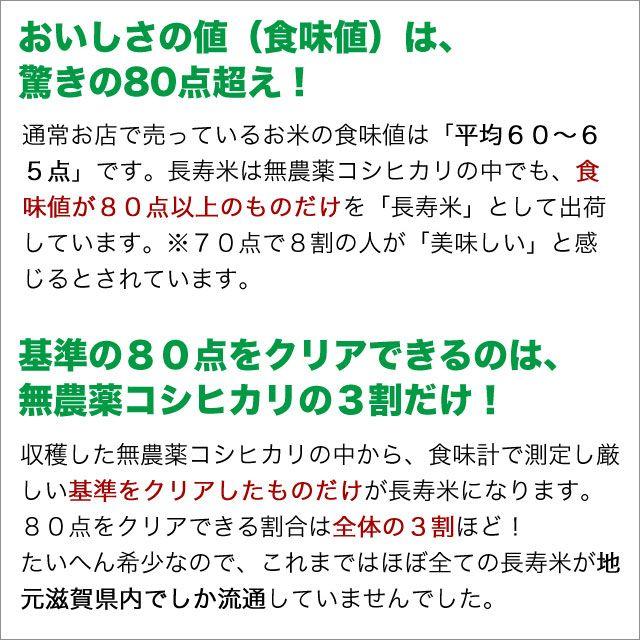 新米 米 お米 5kg 長寿米 コシヒカリ 無農薬 令和5年産 2023年産 吉田農園 滋賀県産 白米 玄米 送料無料