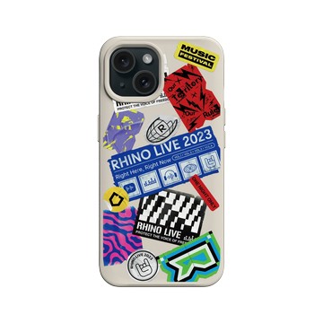 iPhone 15 SolidX 貝殼灰 - RHINO LIVE - 自由之聲，撕不掉