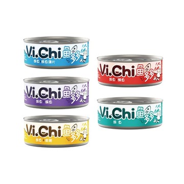 Vi.Chi維齊-魚多多貓餐罐 80g x 48入組(購買第二件贈送寵喵樂-貓草玩具x1包)
