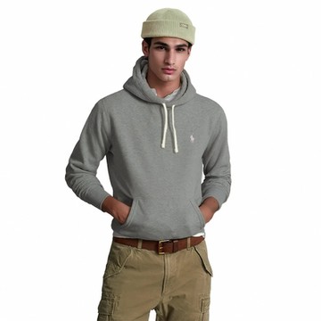 Polo Ralph Lauren 熱銷刺繡小馬連帽T恤-灰色