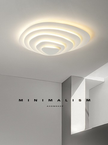 梯田客廳燈現代簡約大氣極簡主燈波紋吸頂燈設計師個性藝術臥室燈