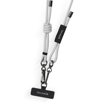 [RONEVER] 手機編織掛繩6mm/1.7M PD035-1 蒼雪灰