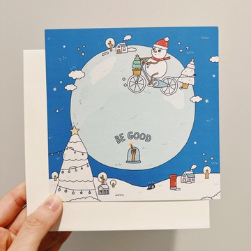 BE GOOD! 雪人聖誕卡