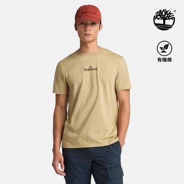 Timberland 男款檸檬黃休閒短袖T恤|A6AAUDH4