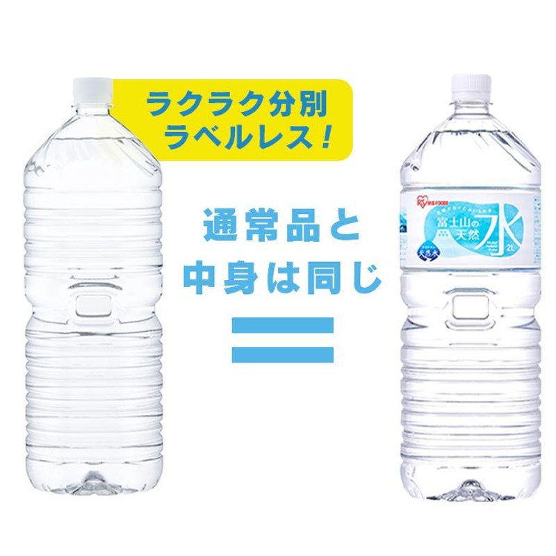 水 ミネラルウォーター アイリスオーヤマ 天然水 2L 6本 セット 箱買い 