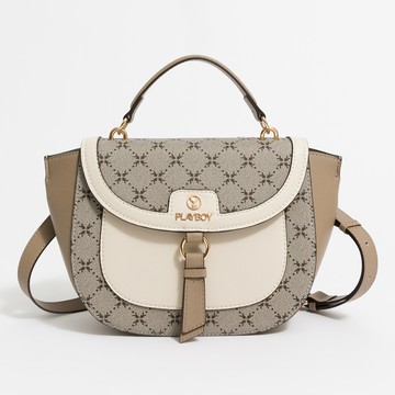 PLAYBOY  馬鞍包 L’élégance系列 - 卡其色(542-5206-26-7)