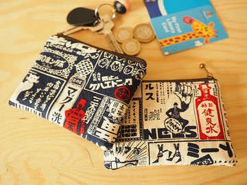 懷舊日本海報圖案 咭片零錢包 小物包