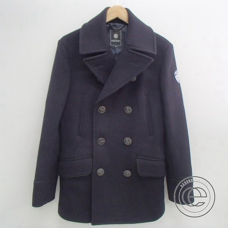 Newyorkerニューヨーカー By Keita Maruyama ウルトラメルトンウール ピーコート46r ネイビー メンズ 通販 Lineポイント最大0 5 Get Lineショッピング