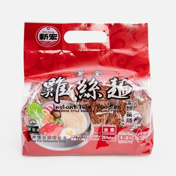 新宏 黃金雞絲麵-台式當歸藥膳風味335g
