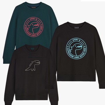 agnes b. sport b. 情侶款恐龍印花長袖衛衣(多款)