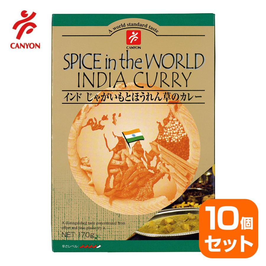 インド じゃがいもとほうれん草のカレー 170g（辛さレベル：４）