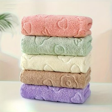 TEMU海外倉一件代發跨境Large sized cartoon floral towel soft