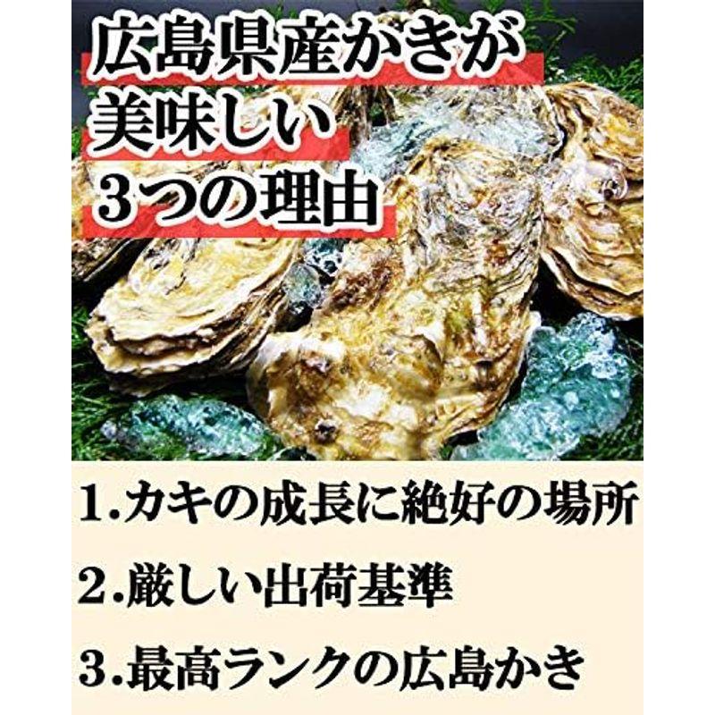 ますよね カキ 牡蠣 ジャンボ広島かき 2kg (解凍後 約850g×2袋) 約60粒 約10人前 加熱用 広島県産 大粒 むき身