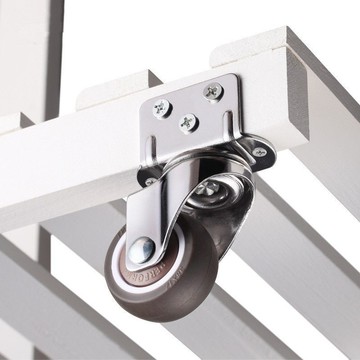 【台灣熱賣】1寸傢俱 滑輪 轉向輪 花架 橡膠輪 L型 牀 輪子 小萬向輪 靜音2寸腳輪【人氣品】